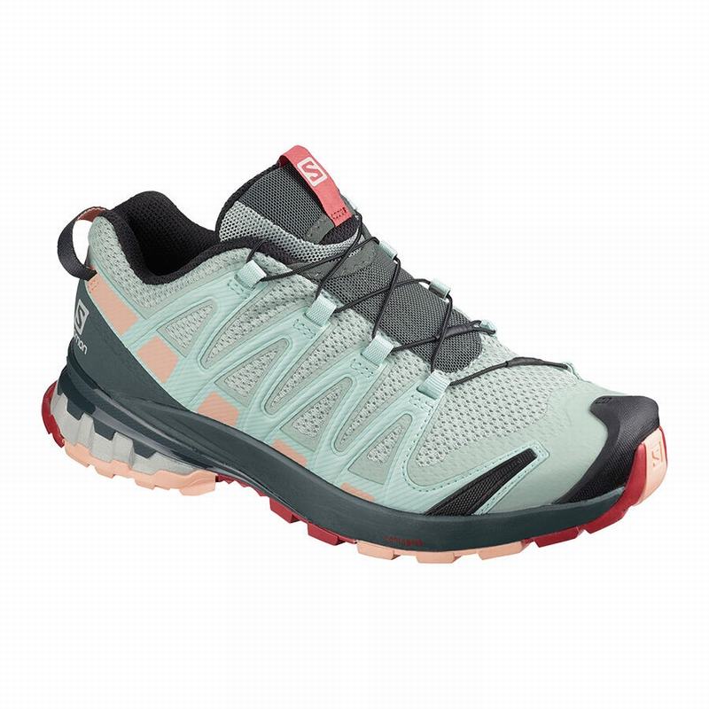 SALOMON XA PRO 3D V8 Philippines - Women's Hiking Shoes - Light Turquoise Grey | 091832-TGK